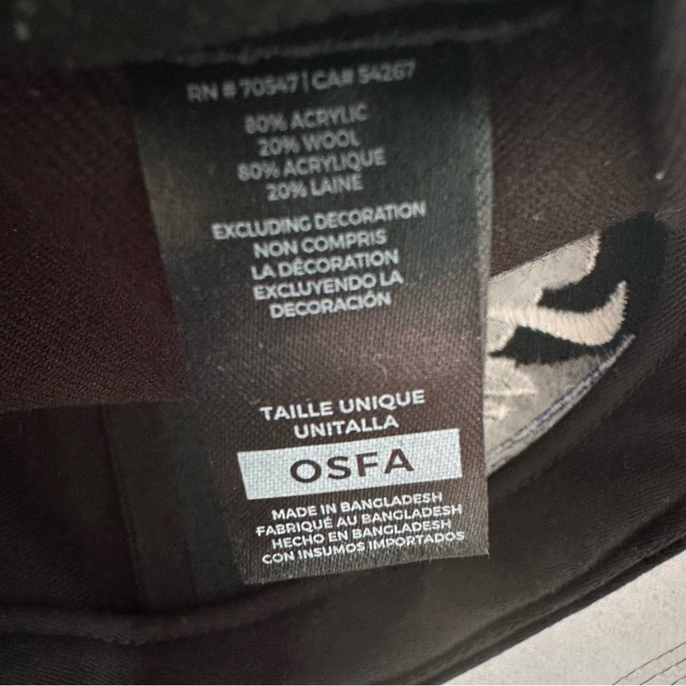 Dallas Mavericks 47 2024 NBA Finals Adjustable Hat Black OSFA Wool Blend NWOT - Picture 5 of 8